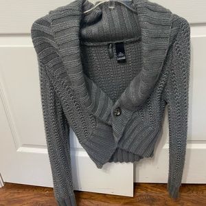 Grey cropped shrug